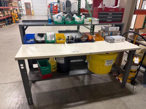 Work bench with contents