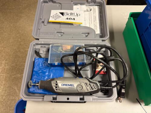 Dremel 3000 series variable speed corded rotary tool kit with insulated 4mm banana plugs and corresponding gold-plated connectors.