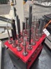 (46) Assortment of HSK Tool Holders w/ Assorted Endmills, Facemills, Diamond Pattern Endmills - 3