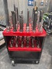 (46) Assortment of HSK Tool Holders w/ Assorted Endmills, Facemills, Diamond Pattern Endmills - 7