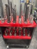 (46) Assortment of HSK Tool Holders w/ Assorted Endmills, Facemills, Diamond Pattern Endmills - 8