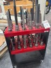 (46) Assortment of HSK Tool Holders w/ Assorted Endmills, Facemills, Diamond Pattern Endmills - 12