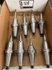 (8) Assorted Diameter Haimer Shrink Fit CT40 Tool Holders Includes Assorted Endmills