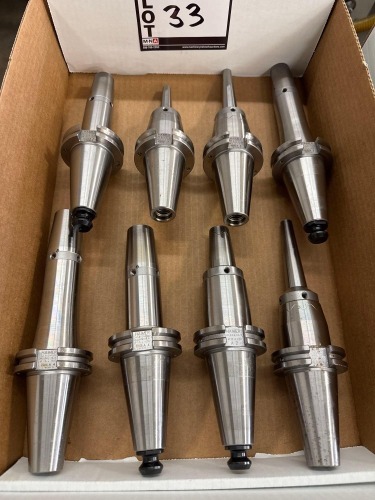 (8) Assorted Diameter Haimer Shrint Fit CT40 Tool Holders