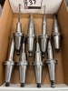 (8) Assorted Diameter Haimer Shrink Fit CT40 Tool Holders Includes Assorted Endmills