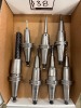 (7) Assorted Diameter Haimer Shrink Fit Tool Holders Includes Assorted Endmills