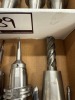 (8) Assorted Diameter Haimer Shrink Fit Tool Holders Includes Assorted Endmills for DMG CMX1100 - 5