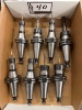(8) Haimer Assorted Diameter Collet Chuck CT40s for DMG CMX 1100