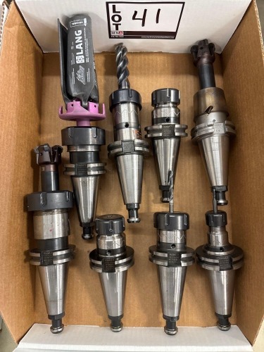 (8) Haimer Assorted Diameter Collet Chuck CT40 Tool Holders for DMG CMX 1100