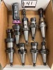 (8) Haimer Assorted Diameter Collet Chuck CT40 Tool Holders for DMG CMX 1100