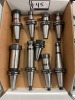 (9) Haimer Assorted Capacity Collet Chuck CT40 Tool Holders
