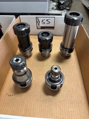(6) Assorted Collet Chuck HSK Tool Holders