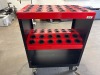 Huot 24 Station Tool Holder Rolling Cart - 4