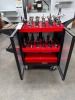 Hout Toolscoot Rolling Cart Includes: (48) CT-40 Tool Holders, Assorted Face Milling Cutters