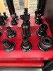 Hout Toolscoot Rolling Cart Includes: (48) CT-40 Tool Holders, Assorted Face Milling Cutters - 11