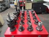 Hout Toolscoot Rolling Cart Includes: (48) CT-40 Tool Holders, Assorted Boring Heads, Right Angle Head, Endmills, & Spade Drills *Located in City of Industry, CA* - 6