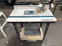 Bosch Router with Rockler Pro Lift Router Lift Table