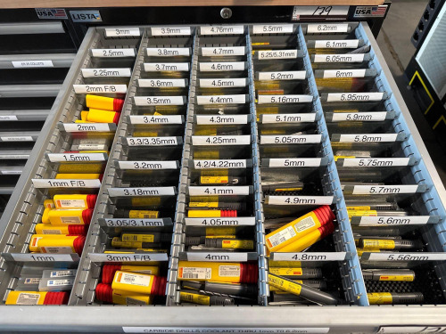 Assortment of 1mm-6.2mm Coolant Thru Carbide Drills