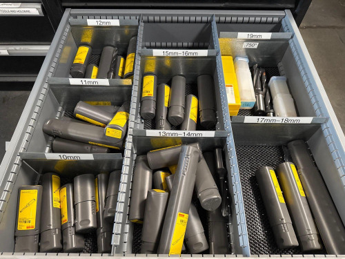Assortment of 10mm - 19mm Sandvik Drills