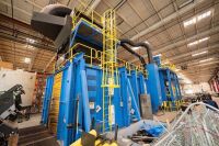 Complete 2015 Blastec Surface Preparation Line (Installed & Under Power) - 15' Wide Exit &ndash; Shot Blast, Peen & Paint Strip