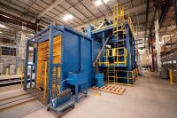 Complete 2015 Blastec Surface Preparation Line (Installed & Under Power) - 15' Wide Exit &ndash; Shot Blast, Peen & Paint Strip - 4