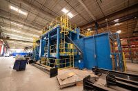 Complete 2015 Blastec Surface Preparation Line (Installed & Under Power) - 15' Wide Exit &ndash; Shot Blast, Peen & Paint Strip - 5