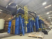 Complete 2015 Blastec Surface Preparation Line (Installed & Under Power) - 15' Wide Exit &ndash; Shot Blast, Peen & Paint Strip - 18