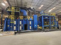 Complete 2015 Blastec Surface Preparation Line (Installed & Under Power) - 15' Wide Exit &ndash; Shot Blast, Peen & Paint Strip - 21