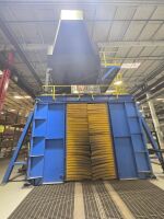 Complete 2015 Blastec Surface Preparation Line (Installed & Under Power) - 15' Wide Exit &ndash; Shot Blast, Peen & Paint Strip - 22