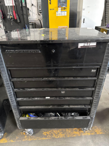 6 Drawer US General Includes: Hand-Tools, Mallets, Tape and Painting Accessories