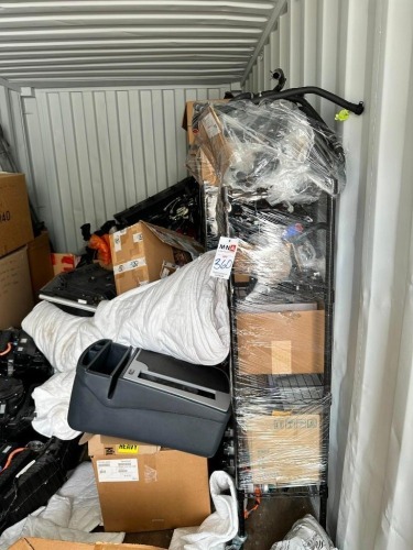 Assorted EV Equipment Including A/C Compressors, Blowers, Coolant Lines, Racks, Volta Air Roof